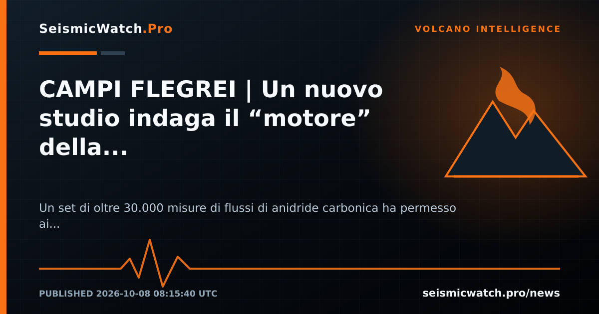 News card for CAMPI FLEGREI | Un nuovo studio indaga il “motore” della crisi in atto