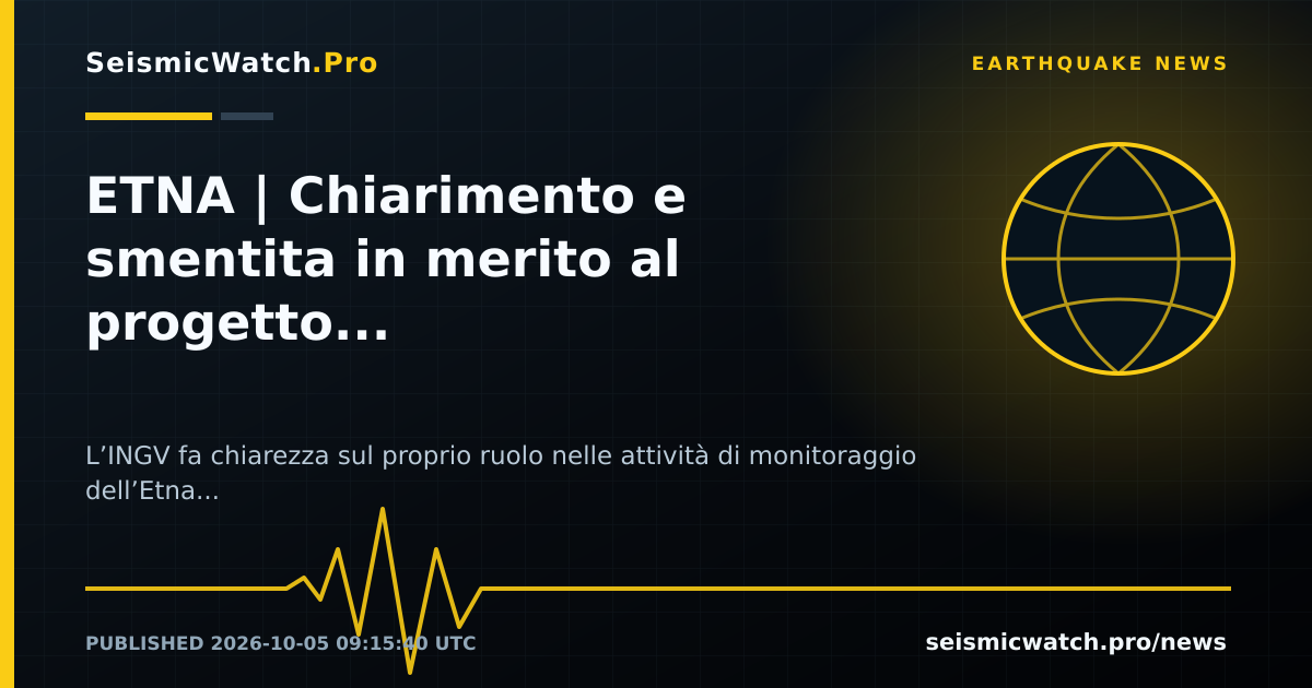 News card for ETNA | Chiarimento e smentita in merito al progetto “Aerdust”