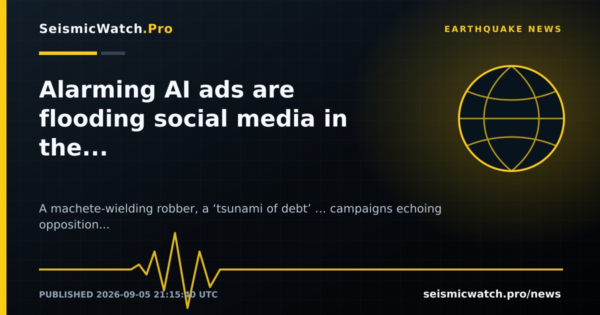 News card for Alarming AI ads are flooding social media in the lead-up to Victoria’s election. But who is behind them?