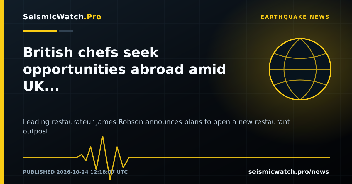 News card for British chefs seek opportunities abroad amid UK tax pressures