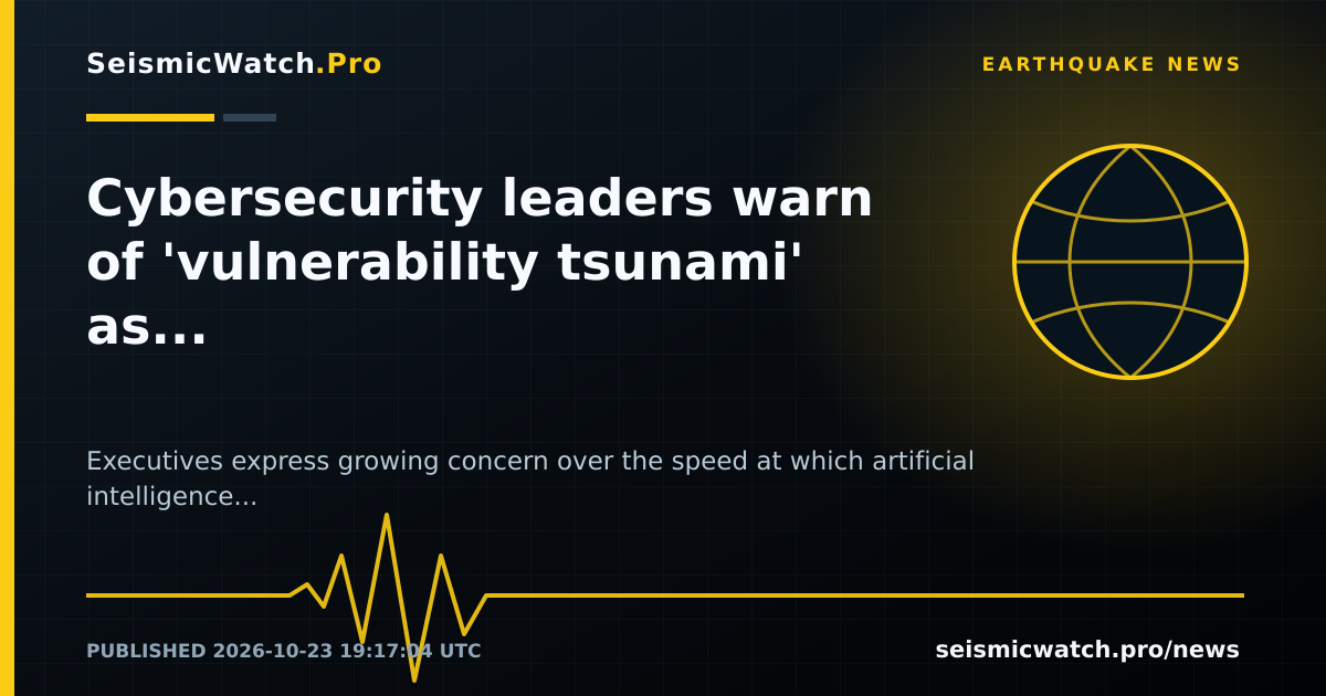 News card for Cybersecurity leaders warn of 'vulnerability tsunami' as AI accelerates bug discovery